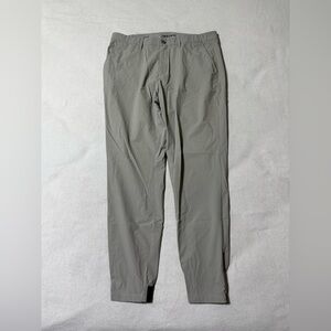 Macade Golf Pants Mens 36x29 Gray Slim Fit Jogger  Performance Chino Zip Ankle